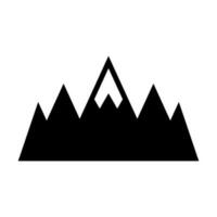 Mountains Vector Glyph Icon For Personal And Commercial Use.