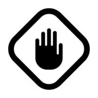 Stop Vector Glyph Icon For Personal And Commercial Use.