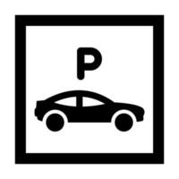 Parking Vector Glyph Icon For Personal And Commercial Use.