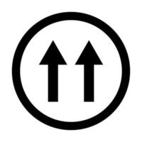 One Way Vector Glyph Icon For Personal And Commercial Use.