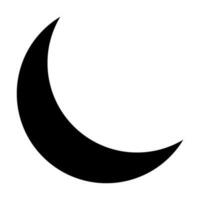 Moon Vector Glyph Icon For Personal And Commercial Use.