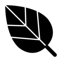 Leaf Vector Glyph Icon For Personal And Commercial Use.