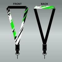 Lanyard Template Design For Company Purposes And More vector