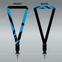 Lanyard Template Design For Company Purposes And More vector