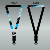 Lanyard Template Design For Company Purposes And More vector