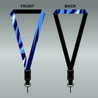 Lanyard Template Design For Company Purposes And More vector