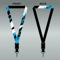 Lanyard Template Design For Company Purposes And More vector