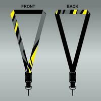 Lanyard Template Design For Company Purposes And More vector