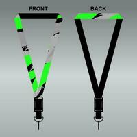 Lanyard Template Design For Company Purposes And More vector