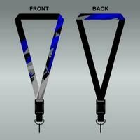 Lanyard Template Design For Company Purposes And More vector