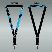 Lanyard Template Design For Company Purposes And More vector