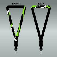 Lanyard Template Design For Company Purposes And More vector