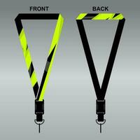 Lanyard Template Design For Company Purposes And More vector