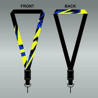 Lanyard Template Design For Company Purposes And More vector