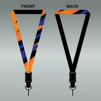 Lanyard Template Design For Company Purposes And More vector