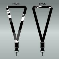 Lanyard Template Design For Company Purposes And More vector