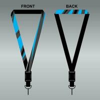 Lanyard Template Design For Company Purposes And More vector