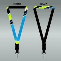 Lanyard Template Design For Company Purposes And More vector