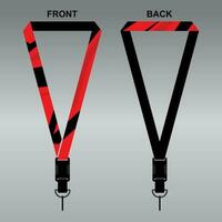 Lanyard Template Design For Company Purposes And More vector