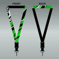 Lanyard Template Design For Company Purposes And More vector