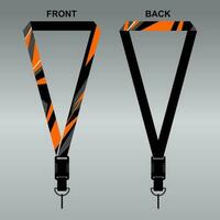 Lanyard Template Design For Company Purposes And More vector