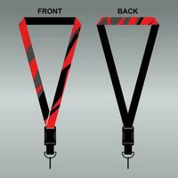 Lanyard Template Design For Company Purposes And More vector