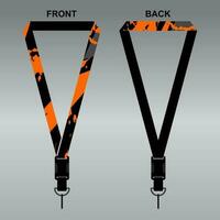 Lanyard Template Design For Company Purposes And More vector