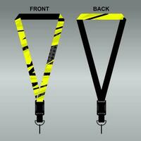 Lanyard Template Design For Company Purposes And More vector