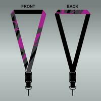 Lanyard Template Design For Company Purposes And More vector