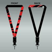 Lanyard Template Design For Company Purposes And More vector