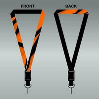 Lanyard Template Design For Company Purposes And More vector