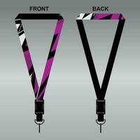Lanyard Template Design For Company Purposes And More vector