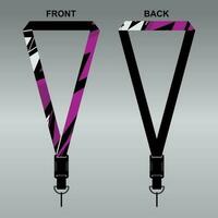 Lanyard Template Design For Company Purposes And More vector