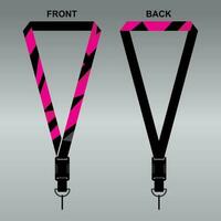 Lanyard Template Design For Company Purposes And More vector