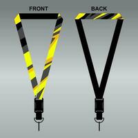 Lanyard Template Design For Company Purposes And More vector