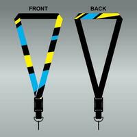 Lanyard Template Design For Company Purposes And More vector