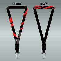 Lanyard Template Design For Company Purposes And More vector