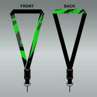 Lanyard Template Design For Company Purposes And More vector