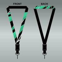 Lanyard Template Design For Company Purposes And More vector