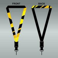 Lanyard Template Design For Company Purposes And More vector