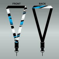 Lanyard Template Design For Company Purposes And More vector