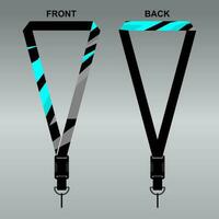 Lanyard Template Design For Company Purposes And More vector