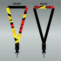 Lanyard Template Design For Company Purposes And More vector