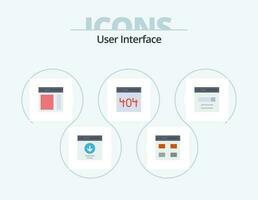 User Interface Flat Icon Pack 5 Icon Design. page. communication. user. user. right vector