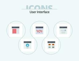 User Interface Flat Icon Pack 5 Icon Design. page. communication. user. user. right vector