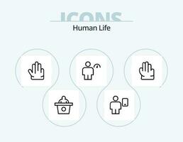 Human Line Icon Pack 5 Icon Design. . pinch. keep. mobile. device vector