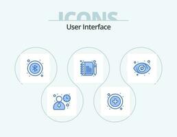 User Interface Blue Icon Pack 5 Icon Design. . user. interface. target. edit vector