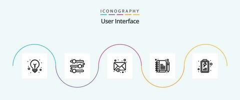 User Interface Line 5 Icon Pack Including . comment. interface vector