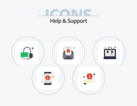 ayuda y apoyo plano icono paquete 5 5 icono diseño. . SEO operador. ayuda. suscripción vector