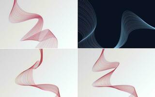 modern wave curve abstract presentation background Pack vector